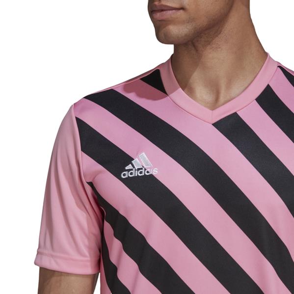 adidas Entrada 22 GFX Semi Pink Glow/Black Football Shirt